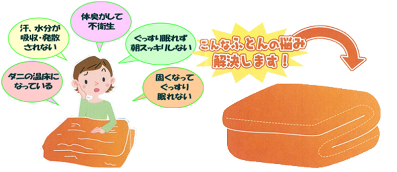 こんなふとんの悩み解決します！